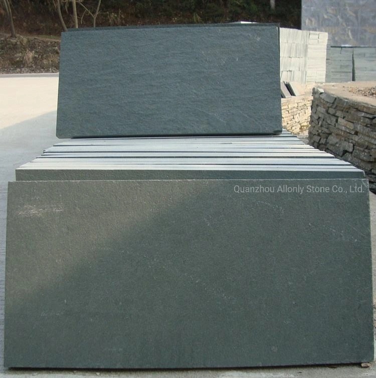China Green Slate Tile for Outdoor Paving Stone and Wall Decoration